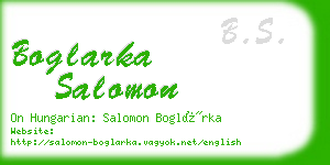 boglarka salomon business card